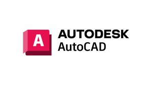 Version 1: Logo of Autodesk AutoCAD 2025, featuring the iconic red and yellow A-shaped design with the company name underneath.