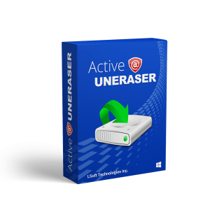 Version 1: Data recovery software Active UNERASER Ultimate in action, restoring lost files efficiently.