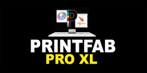 1. PrintFab Pro XL - Free download button with printer icon on blue background.
