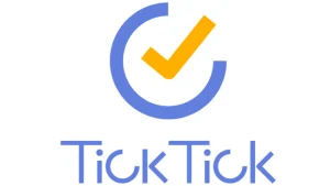 Version 1: 
A mobile phone displaying the TickTick app, a finance management tool, with the label "TickTick Premium" visible on the screen.