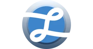 1. Logo of the Litecoin cryptocurrency, featuring a stylized "L" in silver against a blue background, labeled LIVE.