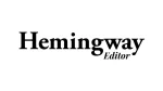 The image shows the logo of Hemingway Editor v3.0.6. The logo features the words "Hemingway Editor" in black font. "Hemingway" is in bold, larger text, and "Editor" is in a smaller, italicized font located at the bottom right of "Hemingway".