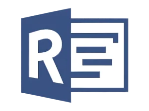 A logo featuring a blue, three-dimensional polygon with the white letters "RE" on it, reminiscent of a sleek Keygen design. The "R" is larger, and the "E" contains horizontal gaps giving it a stylized appearance. The edges of the polygon create a striking three-dimensional effect.